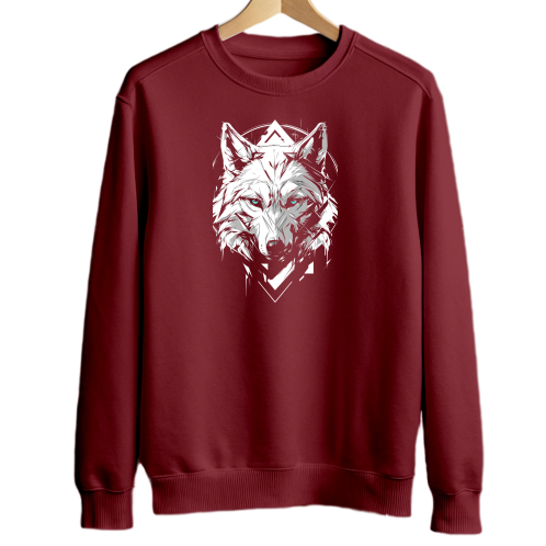 Spirit of the Wild: The Alpha Wolf Crewneck Sweatshirt