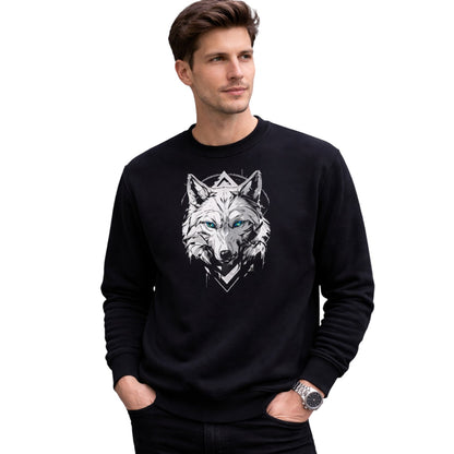 Spirit of the Wild: The Alpha Wolf Crewneck Sweatshirt